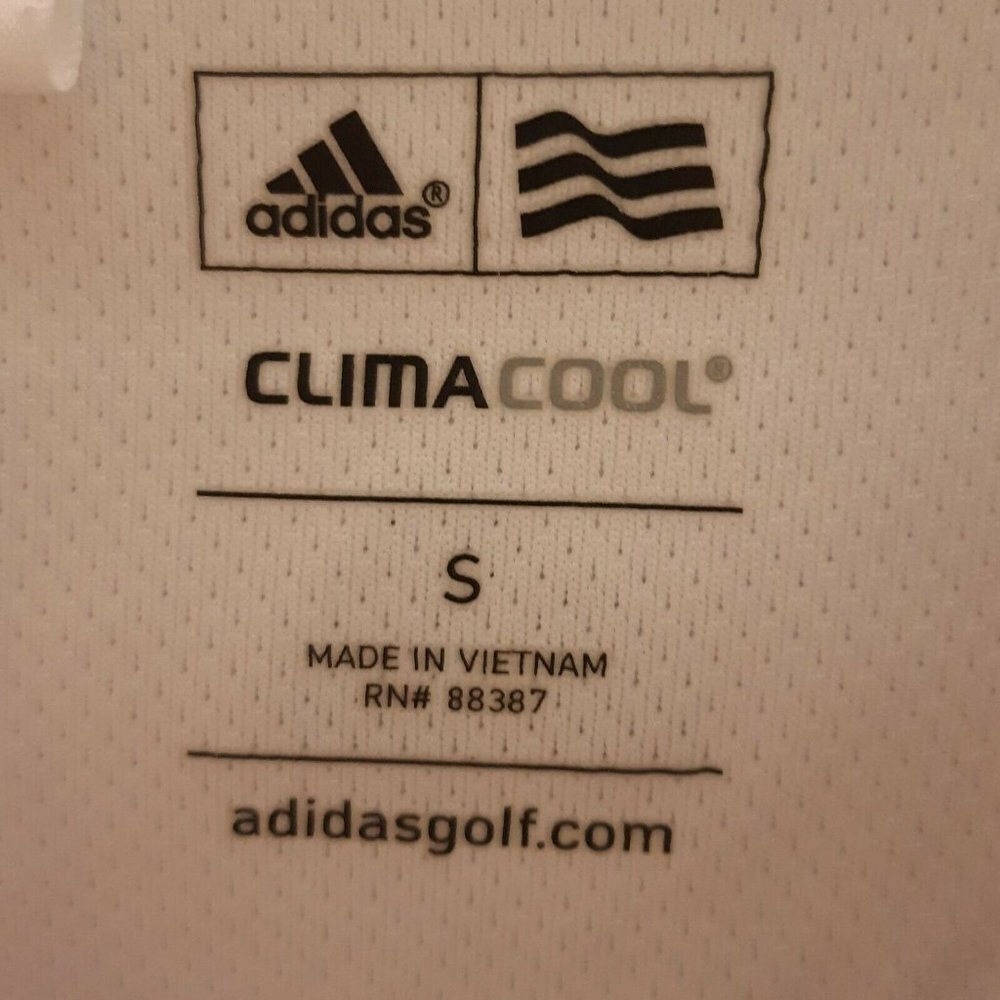 Adidas Women's Clima Cool Pink Striped Polo. Small - Picture 5 of 6
